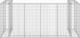 vidaXL vidaXL Gabionowa osłona do koszy na śmieci, stal, 250x100x110 cm 5