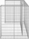vidaXL vidaXL Gabionowa osłona do koszy na śmieci, stal, 180x100x110 cm 3