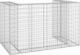 vidaXL vidaXL Gabionowa osłona do koszy na śmieci, stal, 180x100x110 cm 4