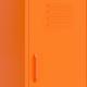 vidaXL vidaXL Szafka, pomarańczowa, 42,5x35x101,5 cm, stalowa 7