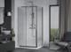 Mexen Mexen Apia kabina prysznicowa rozsuwana 130 x 100 cm, transparent, chrom + brodzik Flat - 840-130-100-01-00-4010 1