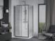 Mexen Mexen Apia kabina prysznicowa rozsuwana 130 x 100 cm, transparent, chrom + brodzik Flat - 840-130-100-01-00-4010 2