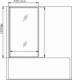 Wanna Mexen Mexen Cube wanna prostokątna 180 x 80 cm z obudową i parawanem 1-skrzydłowym 70 cm, czarny wzór fix - 550518080X9307007070 5