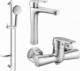 Bateria prysznicowa Mexen Mexen Kama DF75 zestaw prysznicowy, chrom - 72514DF75-00 1