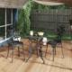 vidaXL vidaXL Krzesła bistro, 2 szt., odlewane aluminium, czarne 1