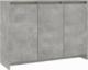 vidaXL Szafka, szarość betonu, 102x33x75 cm, płyta wiórowa 2