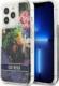 Guess Guess GUHCP13LLFLSB iPhone 13 Pro / 13 6,1" niebieski/blue hardcase Flower Liquid Glitter 1