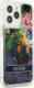 Guess Guess GUHCP13LLFLSB iPhone 13 Pro / 13 6,1" niebieski/blue hardcase Flower Liquid Glitter 3