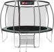 Trampolina ogrodowa Hop-Sport ogrodowa HS-PT12I z siatką wewnętrzną 12 FT 366 cm zielona 1