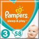 Pampers Pieluszki Sleep&Play 3, 6-10 kg, 58 szt. 1