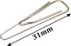 Centrum Spinacze trójkątne 31mm CENTRUM 80766 100szt 1