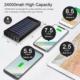 Powerbank Aiko Solarny Latarka 24000mAh Czarny 3