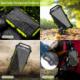 Powerbank Aiko z panelem solarnym 20000mAh Czarno-zielony 4