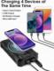 Powerbank Aiko z indukcją i panelem solararnym 36000mAh Czarny 3