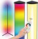 Lampa podłogowa Master LED Lampa podłogowa LED RGBW 20W 140cm czarna kolorowe 1