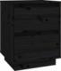 vidaXL vidaXL Szafki nocne, 2 szt., czarne, 40x35x50 cm, lite drewno sosnowe 6