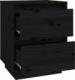 vidaXL vidaXL Szafki nocne, 2 szt., czarne, 40x35x50 cm, lite drewno sosnowe 8
