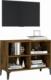 vidaXL vidaXL Szafka pod TV, metalowe nóżki, przydymiony dąb, 69,5x30x50 cm 2