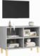 vidaXL vidaXL Szafka pod TV, drewniane nóżki, szary dąb sonoma, 69,5x30x50 cm 2