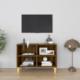 vidaXL vidaXL Szafka pod TV, drewniane nóżki, brązowy dąb, 69,5x30x50 cm 1