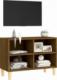 vidaXL vidaXL Szafka pod TV, drewniane nóżki, brązowy dąb, 69,5x30x50 cm 2