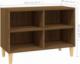 vidaXL vidaXL Szafka pod TV, drewniane nóżki, brązowy dąb, 69,5x30x50 cm 5