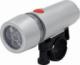 Carcommerce Lampka do roweru przednia srebrna - 5 super white LED 1