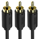 Kabel Unitek RCA (Cinch) x3 - RCA (Cinch) x3 1.5m czarny (Y-C950BK) 1
