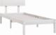 vidaXL vidaXL Rama łóżka, biała, lite drewno sosnowe, 100 x 200 cm 3