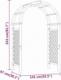 vidaXL vidaXL Pergola ogrodowa, 141x97x243 cm, impregnowane drewno sosnowe 5