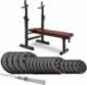 Hop-Sport Zestaw kulturystyczny Premium 99kg z ławką HS-1080 1