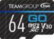 Karta TeamGroup Go MicroSDXC 64 GB Class 10 UHS-I/U3 V30 (TGUSDX64GU303) 1