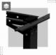 Biurko Mark Adler Xeno 4.0 Czarne 130 cm x 54 cm 10
