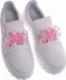 Pantofelek24 Białe skórzane damskie trampki creepersy /E8-2 11654 N0200/ 38 5