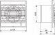 Venture Wentylator łazienkowy DECOR 100CHZ 230V,50HZ 8