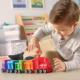 Learning Resources Klocki, Pociąg, Zestaw do nauki liczenia, poznawania kształtów i kolorów, 20 szt. 8