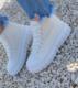 Pantofelek24 Mega modne damskie trampki Białe /G1-2 9142 S495/ 37 3