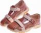 Pantofelek24 Chłopięce sandały na rzepy Brown /A9-1 11649 T167/ 34 2