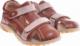 Pantofelek24 Chłopięce sandały na rzepy Brown /A9-1 11649 T167/ 34 5