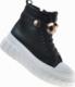 Pantofelek24 Czarne creepersy na platformie /D6-3 9523 S690/ 38 5