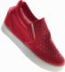 Pantofelek24 Ażurowe czerwone trampki na koturnie /G9-3 9031 S113/ 40 4