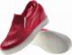 Pantofelek24 Ażurowe czerwone trampki na koturnie /G9-3 9031 S113/ 40 6