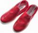 Pantofelek24 Ażurowe czerwone trampki na koturnie /G9-3 9031 S113/ 40 7