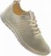 Pantofelek24 Elastyczne damskie buty sportowe Beżowe /F9-2 8166 S303/ 40 1