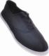 Pantofelek24 Sznurowane męskie tenisówki Czarne /E8-1 11708 T193/ 40 1