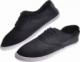Pantofelek24 Sznurowane męskie tenisówki Czarne /E8-1 11708 T193/ 45 6