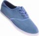Pantofelek24 Sznurowane męskie tenisówki Niebieskie /G5-1 11710 T193/ 40 1