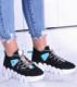 Pantofelek24 Czarne buty sportowe z białą podeszwą /F10-3 8304 S592/ 39 1