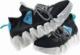 Pantofelek24 Czarne buty sportowe z białą podeszwą /F10-3 8304 S592/ 39 3