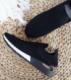Pantofelek24 Wsuwane elastyczne buty sportowe Czarne /D1-3 8163 S306/ 40 1